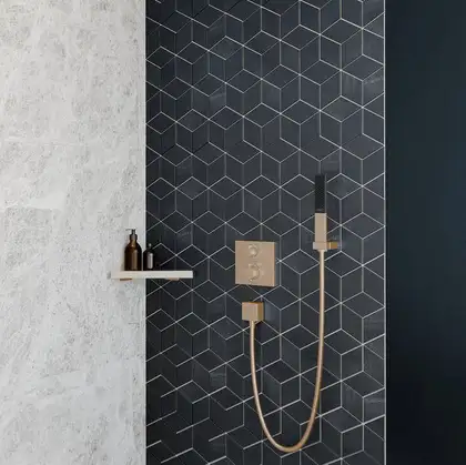 Hansgrohe Ecostat S Термостат прихованого монтажу, бронза матова (15714140)