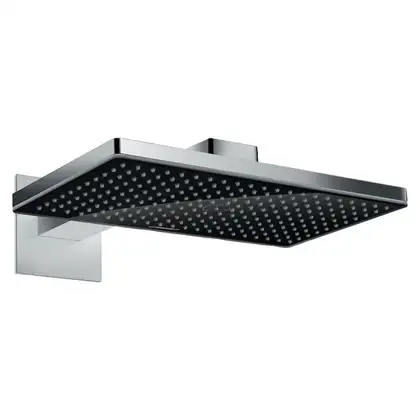 Верхній душ Hansgrohe Rainmaker Select 460 1jet з власником, чорний / хром (24003600)