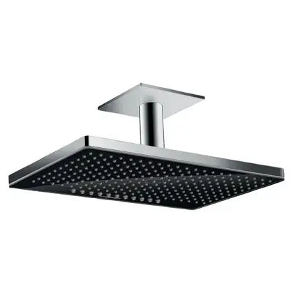Верхній душ Hansgrohe Rainmaker Select 460 2jet з власником, чорний / хром (24004600) Верхній душ Hansgrohe Rainmaker Select 460 2jet з власником, чорний / хром (24004600)