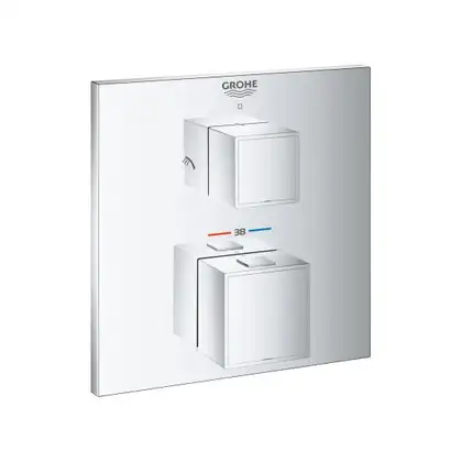 Grohe Grohtherm Cube Термостат для душу на 2 споживача, хром (24154000) Grohe Grohtherm Cube Термостат для душу на 2 споживача, хром (24154000)