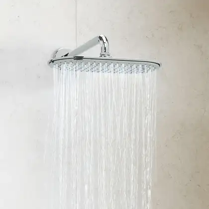 Верхній душ з кронштейном Grohe Rainshower Veris 300 (26068000) Верхній душ з кронштейном Grohe Rainshower Veris 300 (26068000)