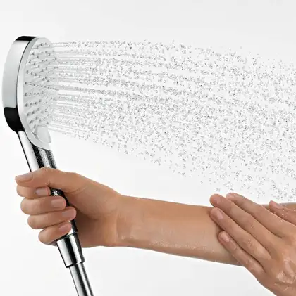 Ручний душ Hansgrohe Crometta 100 Vario, білий / хром (26330400) Ручний душ Hansgrohe Crometta 100 Vario, білий / хром (26330400)