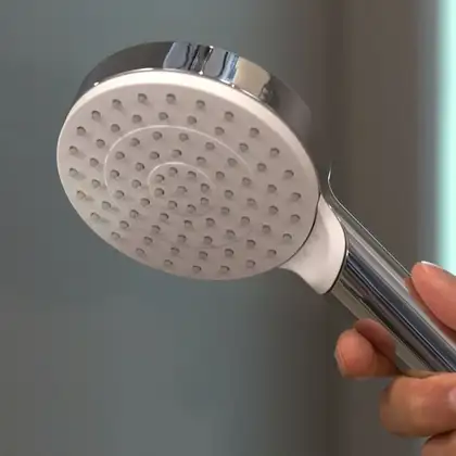 Ручний душ Hansgrohe Crometta 100 1jet, білий / хром (26331400) Ручний душ Hansgrohe Crometta 100 1jet, білий / хром (26331400)