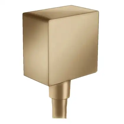 Шланговое під'єднання для душа Hansgrohe FixFit Square, шліфована бронза (26455140) Шланговое під'єднання для душа Hansgrohe FixFit Square, шліфована бронза (26455140)