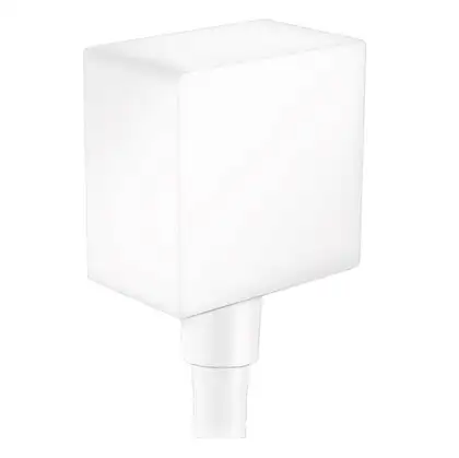 Шланговое під'єднання для душа Hansgrohe FixFit Square, білий матовий (26455700) Шланговое під'єднання для душа Hansgrohe FixFit Square, білий матовий (26455700)