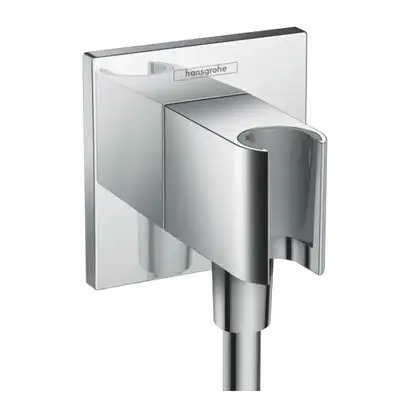 Шланговое під'єднання для душа Hansgrohe Fixfit Porter Square, хром (26486000) Шланговое під'єднання для душа Hansgrohe Fixfit Porter Square, хром (26486000)