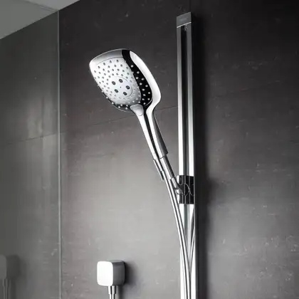Ручний душ Hansgrohe Raindance Select E 150 3jet EcoSmart 9 л / хв, хром (26551000) Ручний душ Hansgrohe Raindance Select E 150 3jet EcoSmart 9 л / хв, хром (26551000)