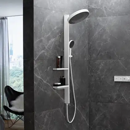 Hansgrohe Rainfinity Душевая система 360 1jet, Matt White (26842700) Hansgrohe Rainfinity Душевая система 360 1jet, Matt White (26842700)