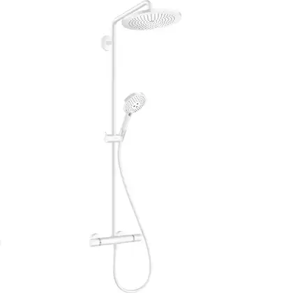 Душова система Hansgrohe Croma Select S 280 1jet Showerpipe з термостатом, matt white (26890700) Душова система Hansgrohe Croma Select S 280 1jet Showerpipe з термостатом, matt white (26890700)