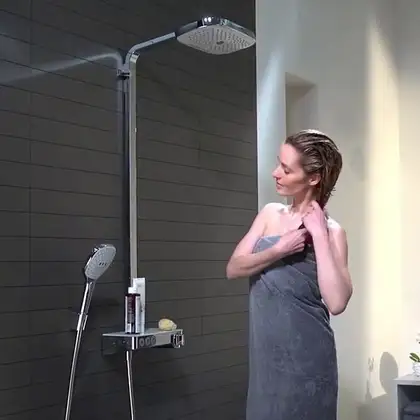 Hansgrohe Raindance Select E Душевая система, белый/хром (27283400)