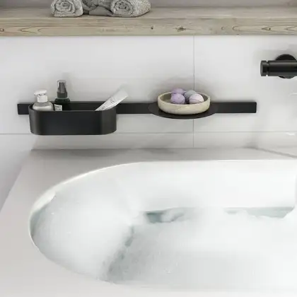 Комплект аксесуарів Hansgrohe WallStoris 2в1, Matt Black (27966670)
