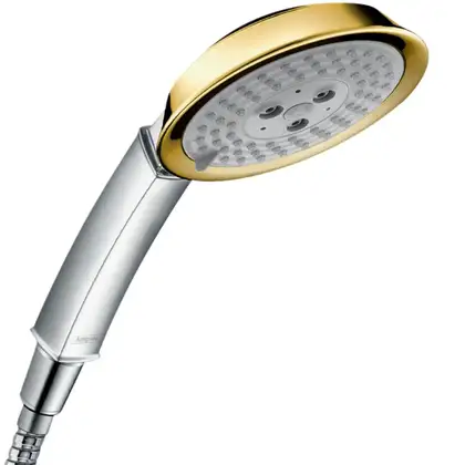 Ручний душ Hansgrohe Raindance Classic 100 3jet, chrome / gold optic (28548090) Ручний душ Hansgrohe Raindance Classic 100 3jet, chrome / gold optic (28548090)