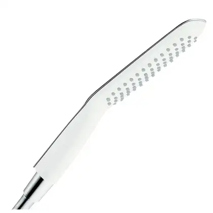 Ручний душ Hansgrohe PuraVida 120 1jet, білий / хром (28558400) Ручний душ Hansgrohe PuraVida 120 1jet, білий / хром (28558400)
