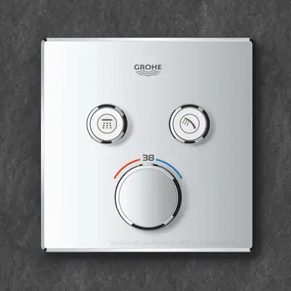 Grohe Grohtherm SmartControl Термостат на 2 споживача, хром (29124000) Grohe Grohtherm SmartControl Термостат на 2 споживача, хром (29124000)