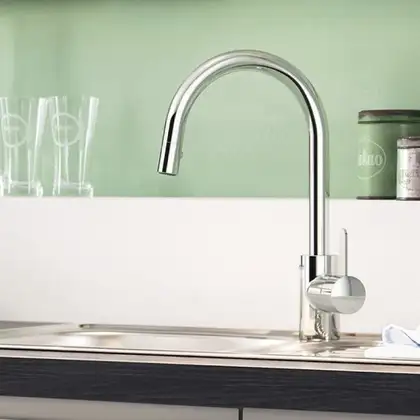 Кухонний змішувач для мийки GROHE Eurosmart Cosmopolitan (31481000) Кухонний змішувач для мийки GROHE Eurosmart Cosmopolitan (31481000)