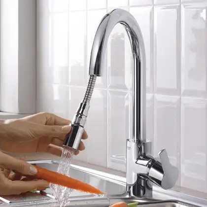 Кухонний змішувач для мийки GROHE Eurosmart Cosmopolitan (31481000) Кухонний змішувач для мийки GROHE Eurosmart Cosmopolitan (31481000)