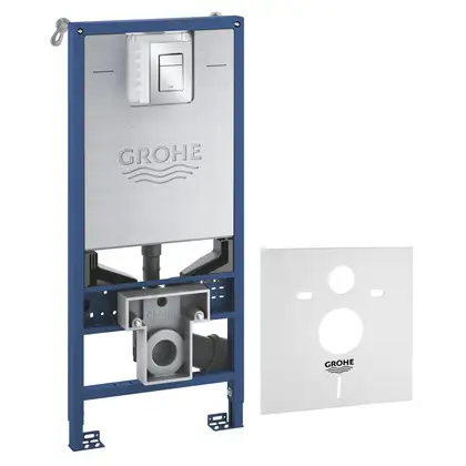 Інсталяція для унітазу Grohe Rapid SLX із звукоізоляційною прокладкою та кнопкою змиву Skate Cosmopolitan S (39603000) Інсталяція для унітазу Grohe Rapid SLX із звукоізоляційною прокладкою та кнопкою змиву Skate Cosmopolitan S (39603000)