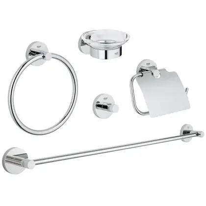 Набір аксесуарів 5 в 1 Grohe Essentials New (40344001) Набір аксесуарів 5 в 1 Grohe Essentials New (40344001)