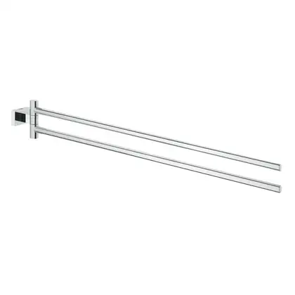 Рушникотримувач Grohe Essentials Сube подвійний 439 мм, хром (40624001) Рушникотримувач Grohe Essentials Сube подвійний 439 мм, хром (40624001)
