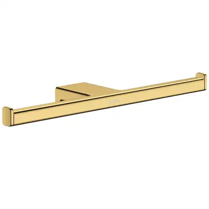 Тримач туалетного паперу Hansgrohe AddStoris подвійний, Polished Gold Optic (41748990) Тримач туалетного паперу Hansgrohe AddStoris подвійний, Polished Gold Optic (41748990)