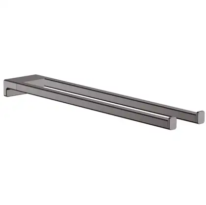 Полотенцедержатель Hansgrohe AddStoris 44,5 см подвійний, Brushed Black Chrome (41770340) Полотенцедержатель Hansgrohe AddStoris 44,5 см подвійний, Brushed Black Chrome (41770340)