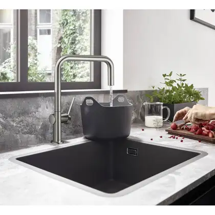 Hansgrohe S510-U450 Мийка кухонна, сірий бетон (43431380) Hansgrohe S510-U450 Мийка кухонна, сірий бетон (43431380)