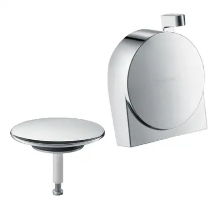 Зовнішня частина Hansgrohe Exafill S до сифона на ванну з наповненням, хром (58117000) Зовнішня частина Hansgrohe Exafill S до сифона на ванну з наповненням, хром (58117000)