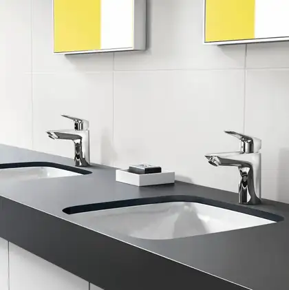 Змішувач для умивальника Hansgrohe Logis з донним клапаном, хром (71107000) Змішувач для умивальника Hansgrohe Logis з донним клапаном, хром (71107000)