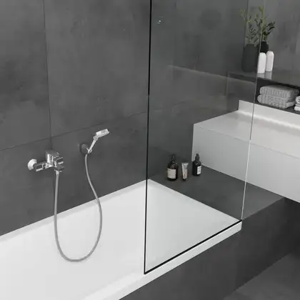 Hansgrohe Vernis Shape Смеситель для ванны, матовый черный (71450670) Hansgrohe Vernis Shape Смеситель для ванны, матовый черный (71450670)