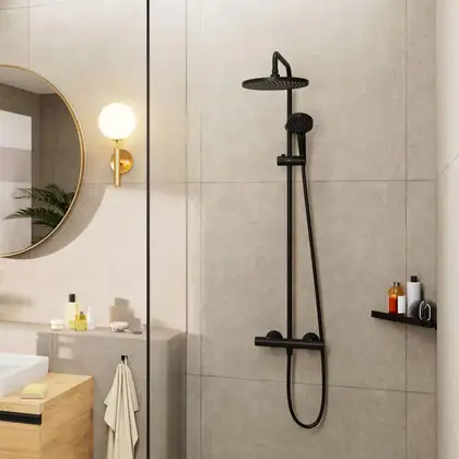 Hansgrohe Vernis Blend Душова система, Matt Black (26426670)