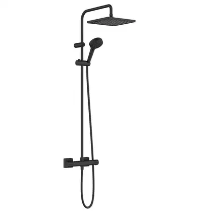 Hansgrohe Vernis Shape Душова система 240 EcoSmart, Matt Black (26429670)