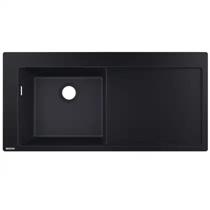 Кухонна мийка Hansgrohe S5110-F450 1050х510 поличка праворуч, Graphiteblack (43330170)