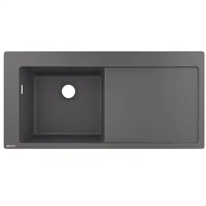 Кухонна мийка Hansgrohe S5110-F450 1050х510 поличка праворуч, Stonegrey (43330290) Кухонна мийка Hansgrohe S5110-F450 1050х510 поличка праворуч, Stonegrey (43330290)