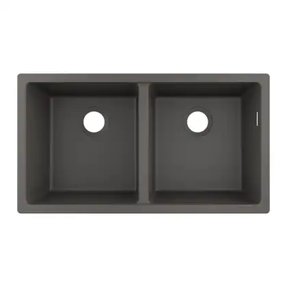 Кухонна мийка Hansgrohe S510-U770 під стільницю 820х450 дві чаші 370/370, Stonegrey (43434290) Кухонна мийка Hansgrohe S510-U770 під стільницю 820х450 дві чаші 370/370, Stonegrey (43434290)