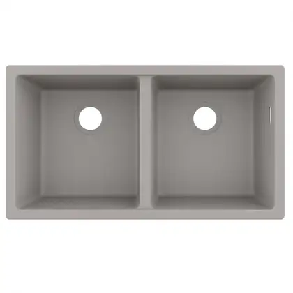 Кухонна мийка Hansgrohe S510-U770 під стільницю 820х450 на дві чаші 370/370, Concretegrey (43434380) Кухонна мийка Hansgrohe S510-U770 під стільницю 820х450 на дві чаші 370/370, Concretegrey (43434380)
