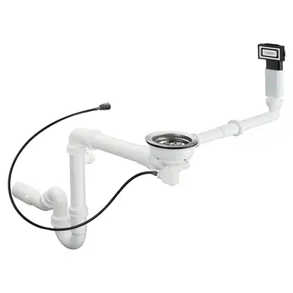 Сифон Hansgrohe D16-12 Automatic з переливом для миття з композиту на одну чашу Select (43947000) Сифон Hansgrohe D16-12 Automatic з переливом для миття з композиту на одну чашу Select (43947000)