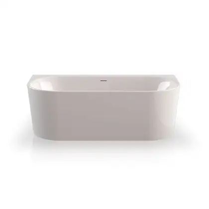 Ванна акрилова Knief Fresh Wall 180x80, Click-Clack з виливом, білий глянсовий (010023107/010009107) (010023107_010009107)