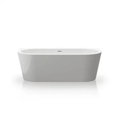 Ванна акрилова Knief Wall XS 165х75 з переливом Slot overflow, білий глянсовий (100255/010009106S) (100255_010009106S)