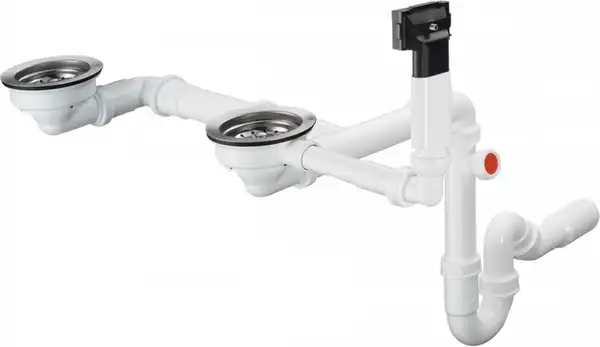 Сифон для мийки Hansgrohe D17-10 (43928000) Сифон для мийки Hansgrohe D17-10 (43928000)