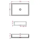 Умивальник на стільницю ArtCeram Scalino 55x38, чорний матовий (SCL002 17; 00)