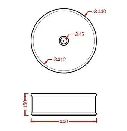 Умивальник на стільницю ArtCeram Atelier 44, білий матовий (ATL001 05; 00) (ATL001 05;00)
