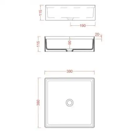 Умивальник на стільницю ArtCeram Scalino 38x38, чорний матовий (SCL001 17; 00) (SCL001 17;00) Умивальник на стільницю ArtCeram Scalino 38x38, чорний матовий (SCL001 17; 00) (SCL001 17;00)
