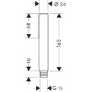 Ручний душ Axor Starck 1jet, хром (10531000)