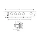 Термостат для душу Axor Showersolutions Select 530/90 на 3 функції, хром (18356000)