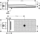 Верхній душ Axor ShowerSolutions 250/580 3jet з власником, gold optic (35283990)