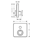 Axor Shower Select Термостат для душу на 1 режим, хром (36705000)