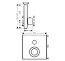 Axor ShowerSelect Square Термостат для душа, хром (36714000)