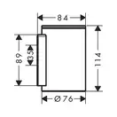 Стакан для зубних щіток AXOR Universal Circular, хром (42804000)