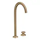 Змішувач для умивальника Axor Select 260 на 2 отвори, із донним клапаном push-open, Brushed bronze (48060140)