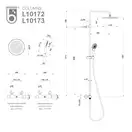 Bossini Elios Душевая система, черный (L10172000073008)